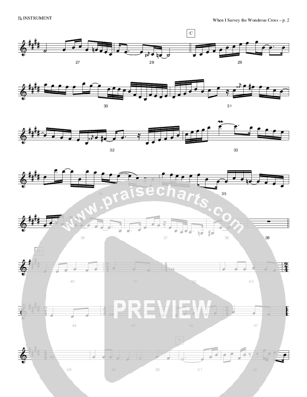 When I Survey The Wondrous Cross Eb Instruments (Causeway)