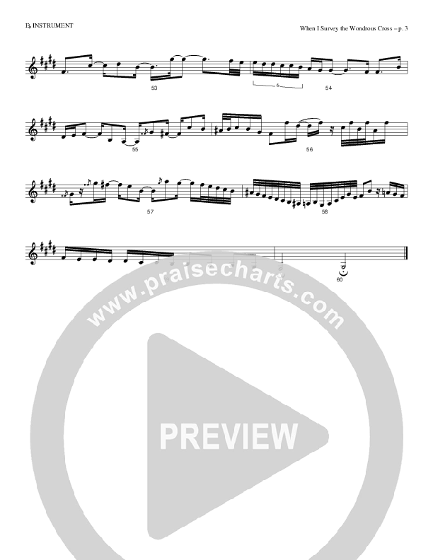 When I Survey The Wondrous Cross Eb Instruments (Causeway)