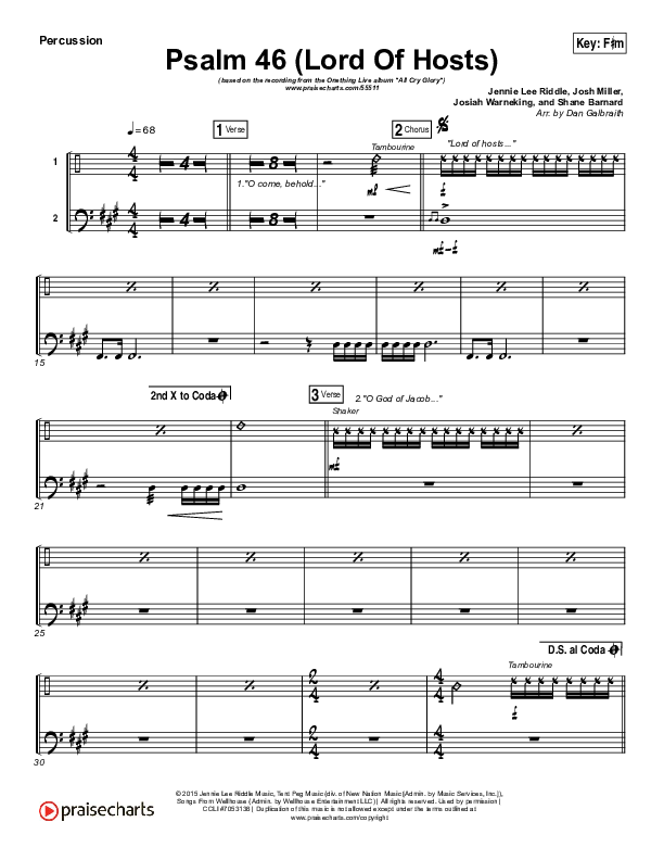 Psalm 46 (Lord Of Hosts) Percussion (Onething Live / Misty Edwards)