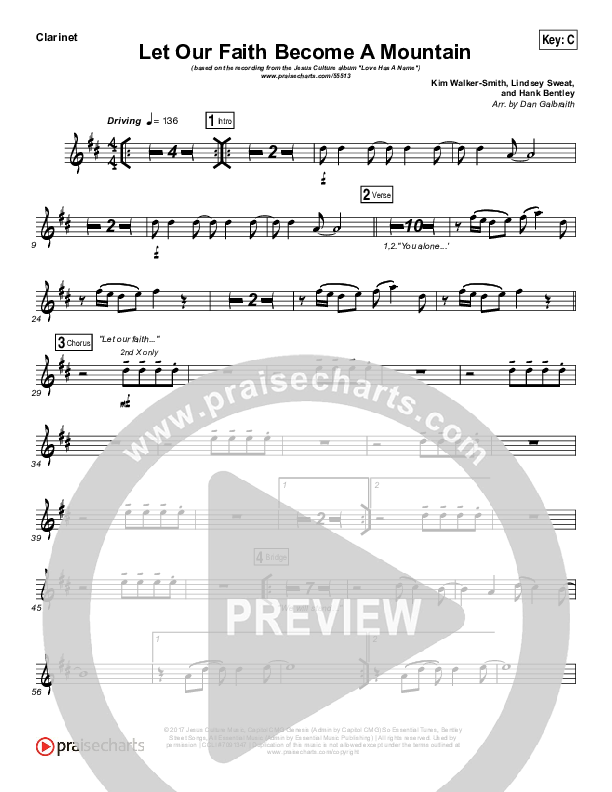 Let Our Faith Become A Mountain Wind Pack (Jesus Culture / Kim Walker-Smith)