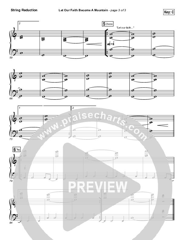 Let Our Faith Become A Mountain String Pack (Jesus Culture / Kim Walker-Smith)