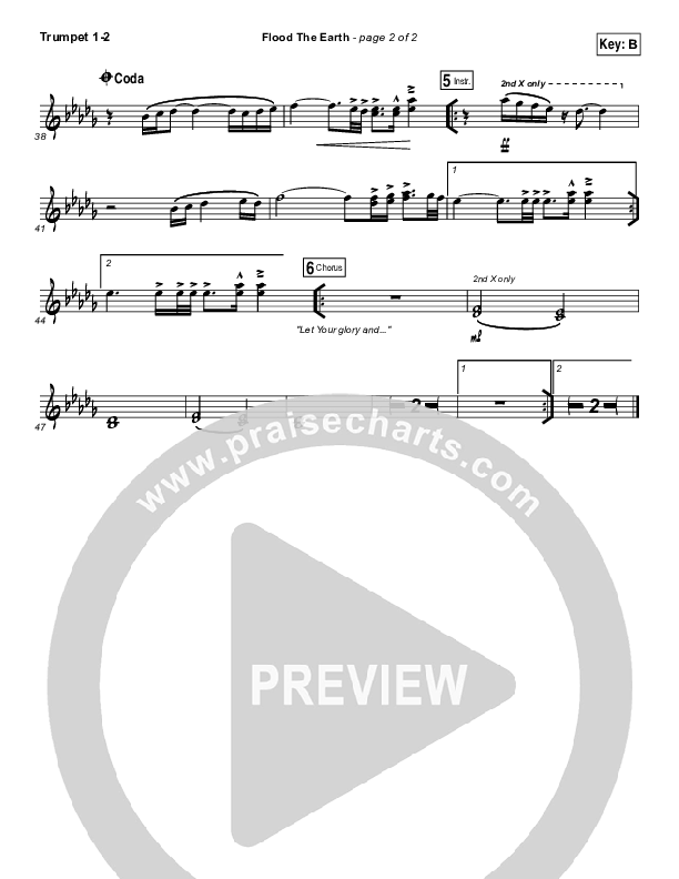 Flood The Earth Trumpet 1,2 (Jesus Culture / Katie Torwalt)