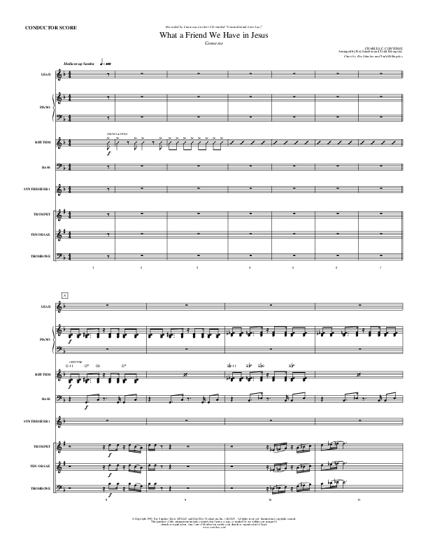 What A Friend We Have In Jesus Inst. Ensemble (Causeway)