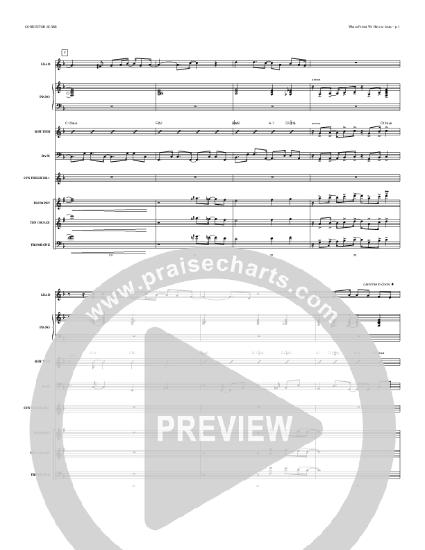 What A Friend We Have In Jesus Conductor's Score (Causeway)