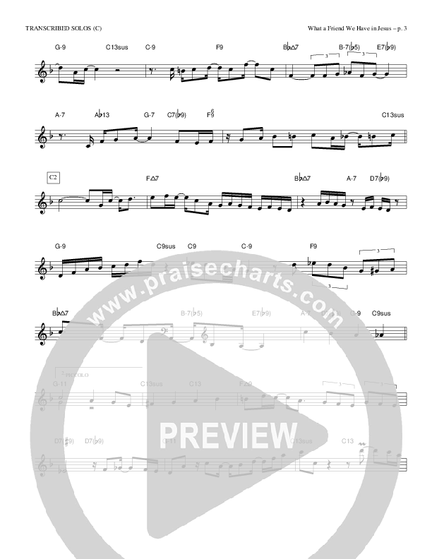 What A Friend We Have In Jesus Transcribed Solos (C) (Causeway)