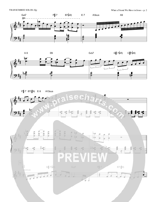 What A Friend We Have In Jesus Transcribed Solos (Eb) (Causeway)