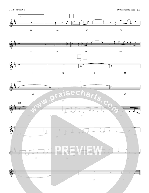 Oh Worship The King C Instruments (Causeway)