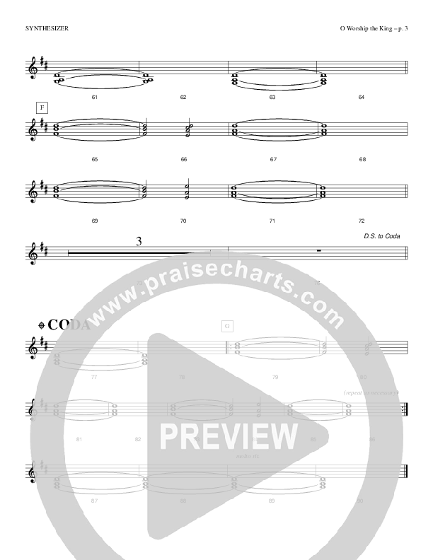 Oh Worship The King Synth (Causeway)