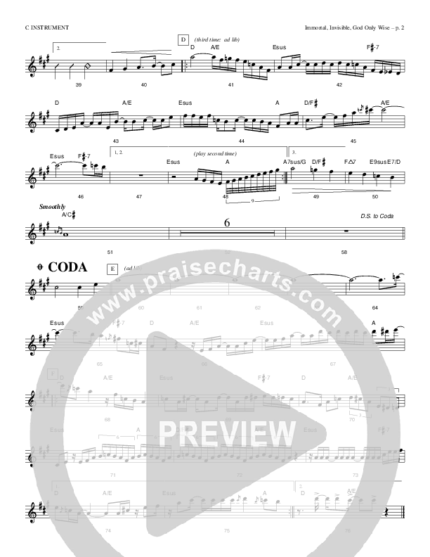 Immortal Invisible God Only Wise C Instruments (Causeway)