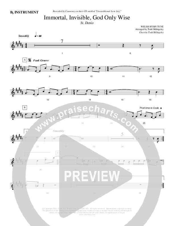 Immortal Invisible God Only Wise C Instruments (Causeway)