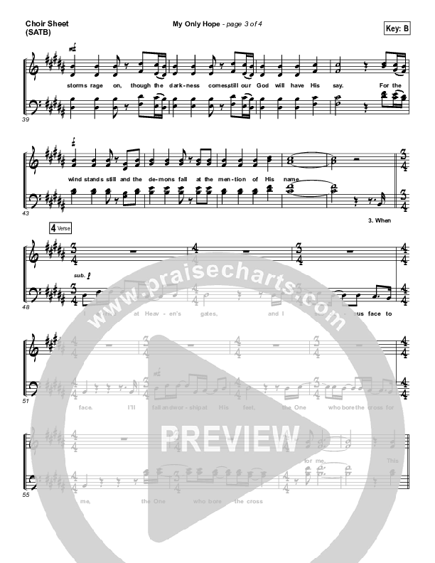 My Only Hope Choir Sheet (SATB) (GATEWAY)