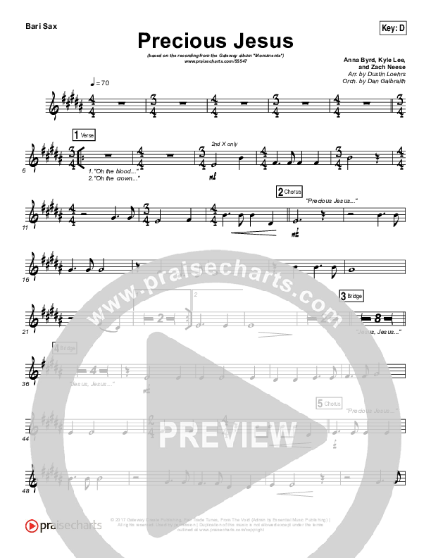 Precious Jesus Bari Sax (GATEWAY)