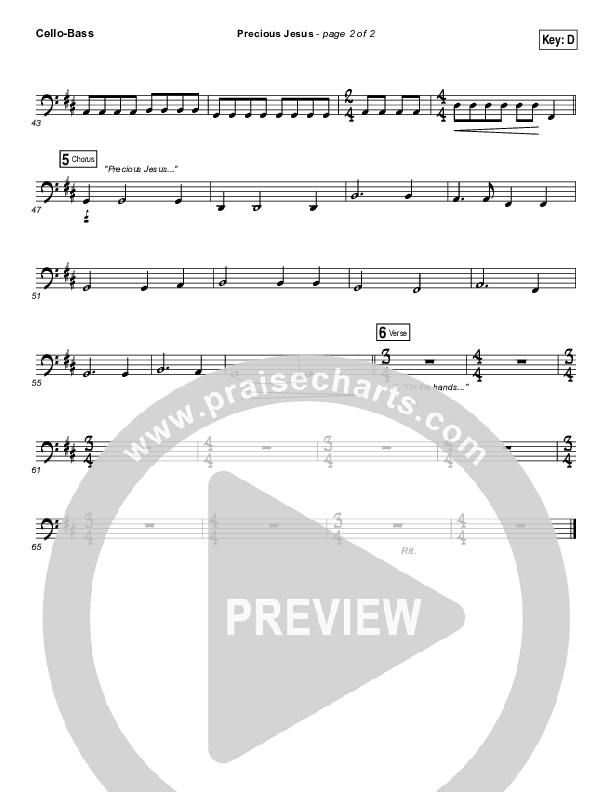 Precious Jesus Cello/Bass (GATEWAY)