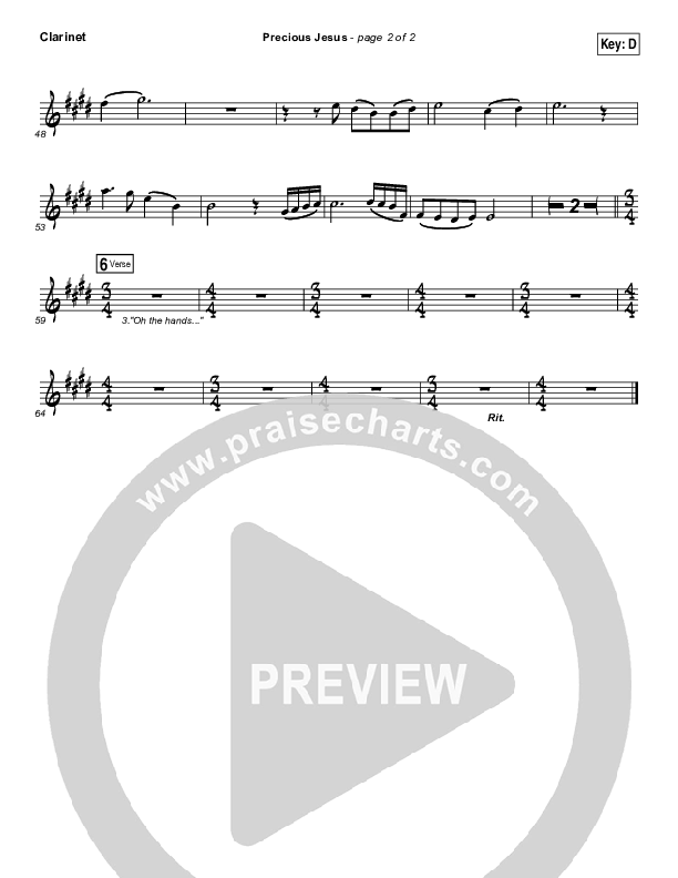 Precious Jesus Clarinet (GATEWAY)