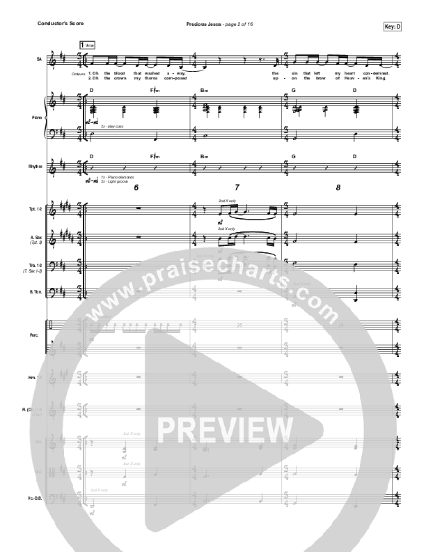 Precious Jesus Conductor's Score (GATEWAY)