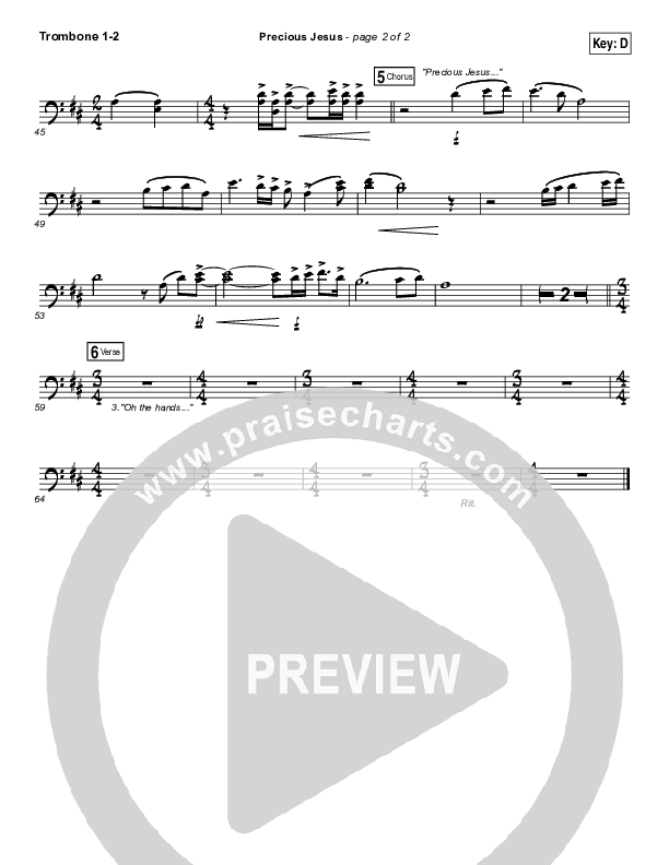 Precious Jesus Trombone 1/2 (GATEWAY)