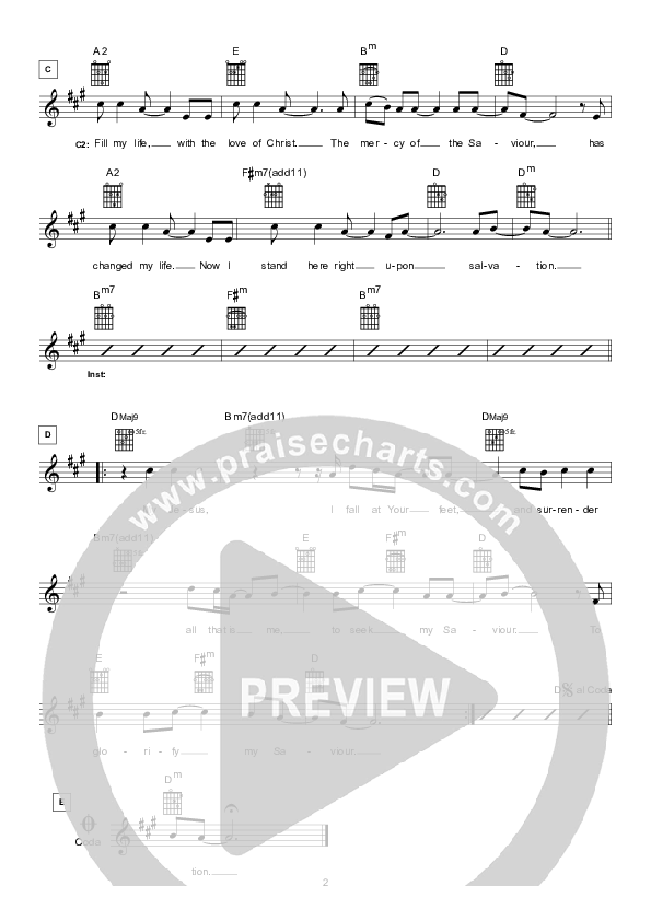 At Your Feet Lead Sheet (Hillsong London / Hillsong Worship)