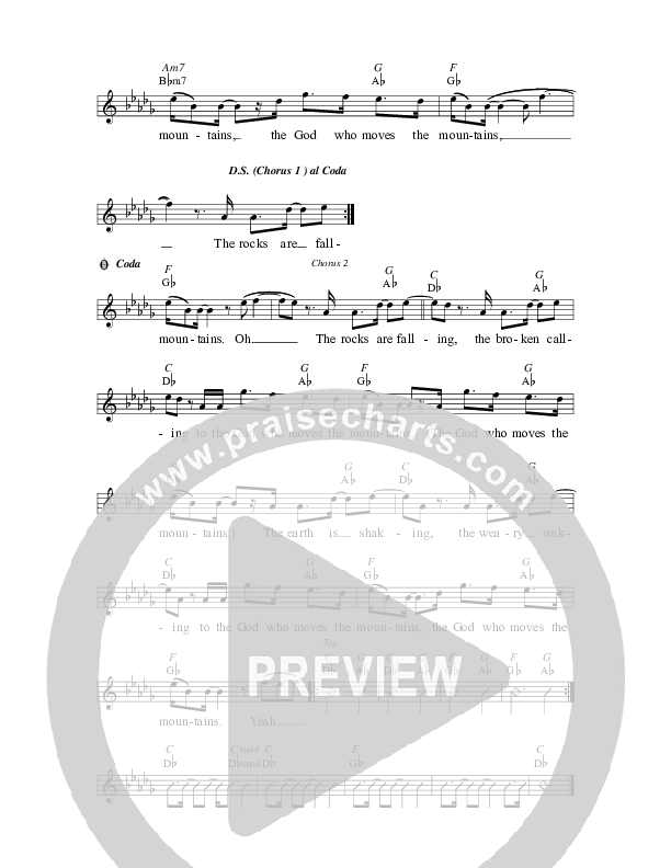 God Who Moves The Mountains Lead Sheet (Corey Voss)