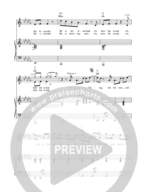 God Who Moves The Mountains Piano/Vocal & Lead (Corey Voss)