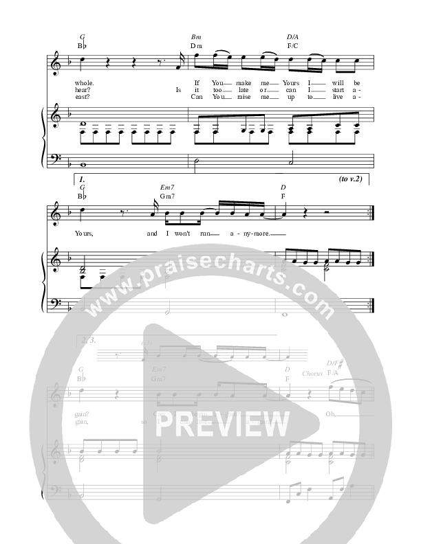 Don’t Ever Let Me Go Piano/Vocal (Corey Voss)