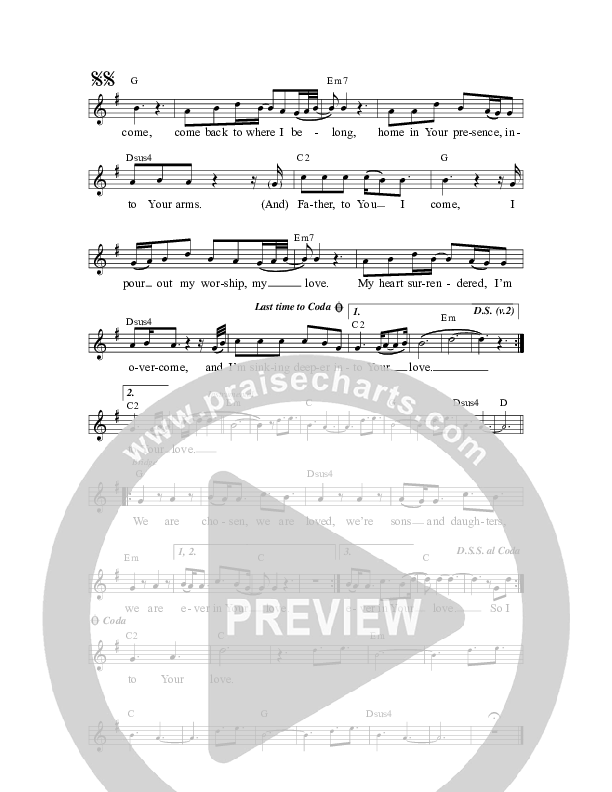 Closer Lead Sheet (Chris Sayburn)