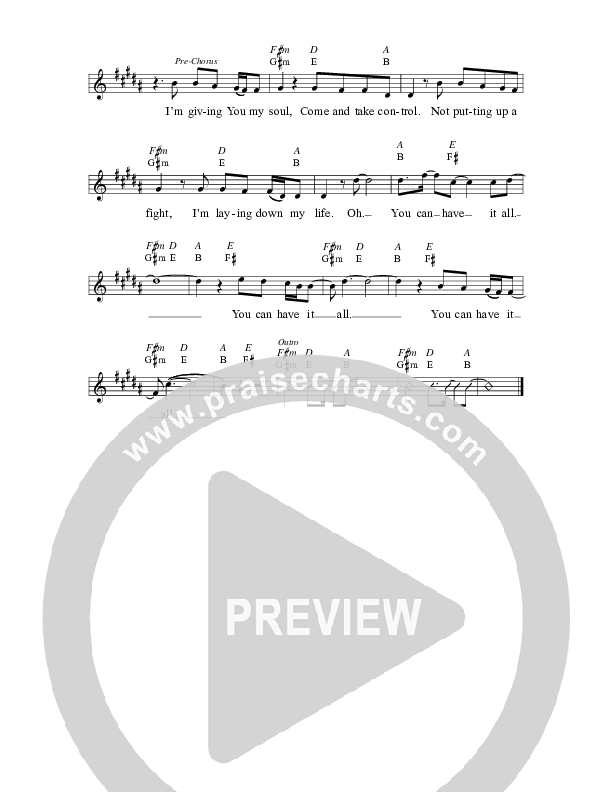 Have It All Lead Sheet (Chris Sayburn)