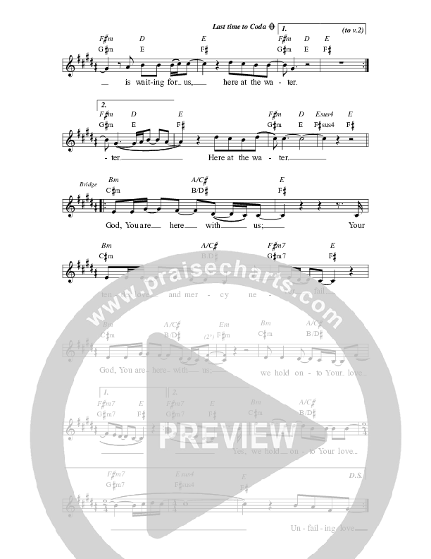 Come To The Water Lead Sheet (Chris Sayburn)