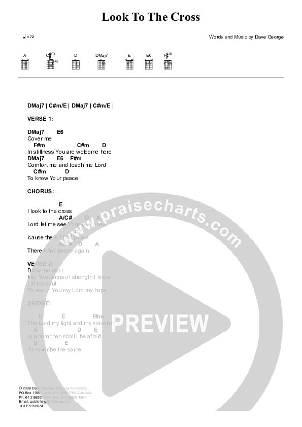 Look To The Cross Chords & Lyrics (Hillsong London / Hillsong Worship)
