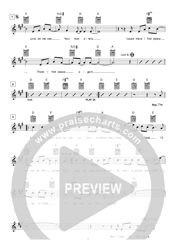Look To The Cross Lead Sheet (Hillsong London / Hillsong Worship)