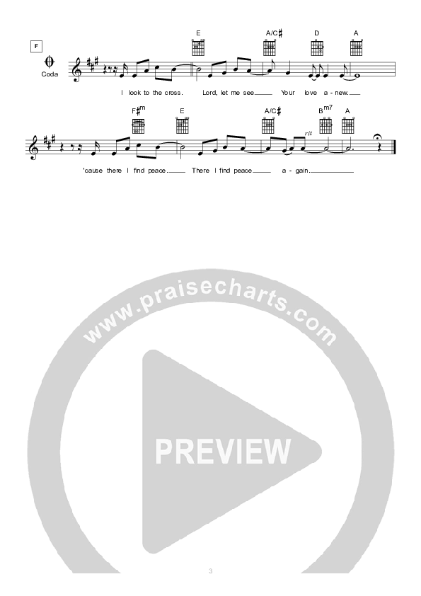 Look To The Cross Lead Sheet (Hillsong London / Hillsong Worship)
