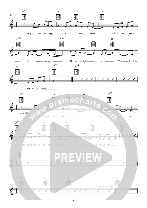 None But Jesus Lead Sheet (Hillsong Worship)