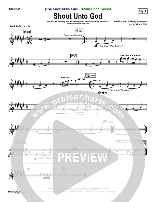 Shout Unto God Wind Pack (Hillsong Worship)