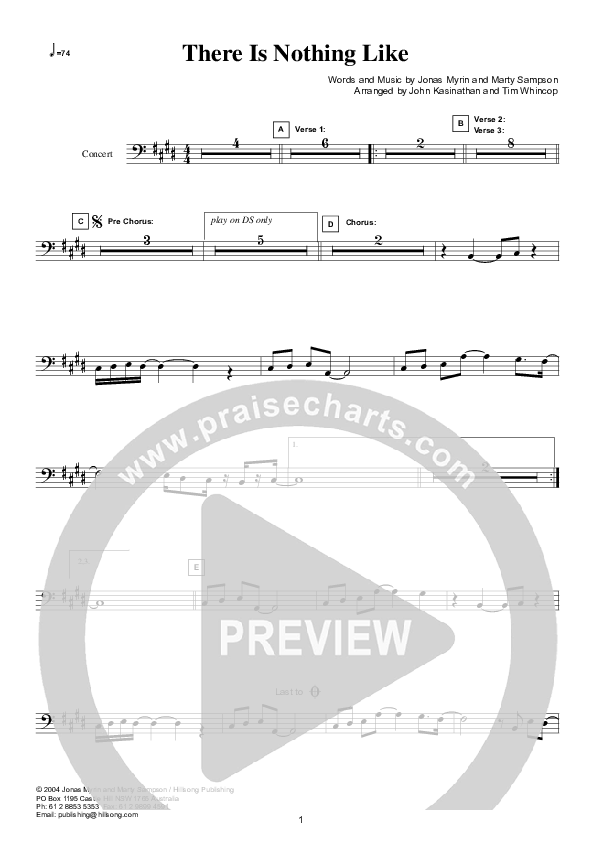 There Is Nothing Like (Instrumental) Bass Guitar (Hillsong Worship)