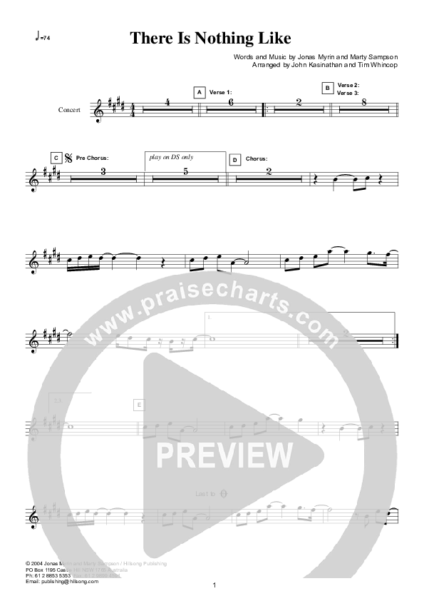 There Is Nothing Like (Instrumental) C Instruments (Hillsong Worship)