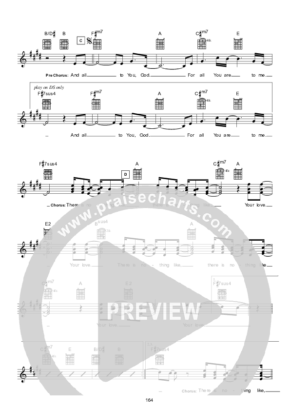 There Is Nothing Like (Instrumental) Lead Sheet (Hillsong Worship)