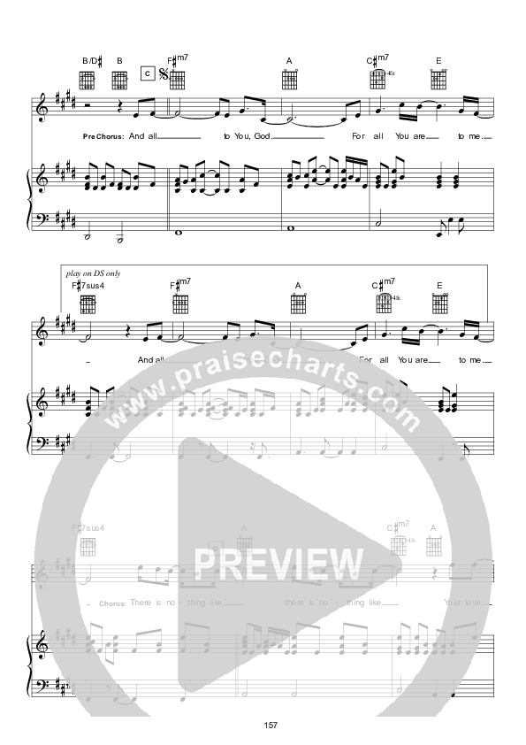 There Is Nothing Like (Instrumental) Piano/Vocal (Hillsong Worship)