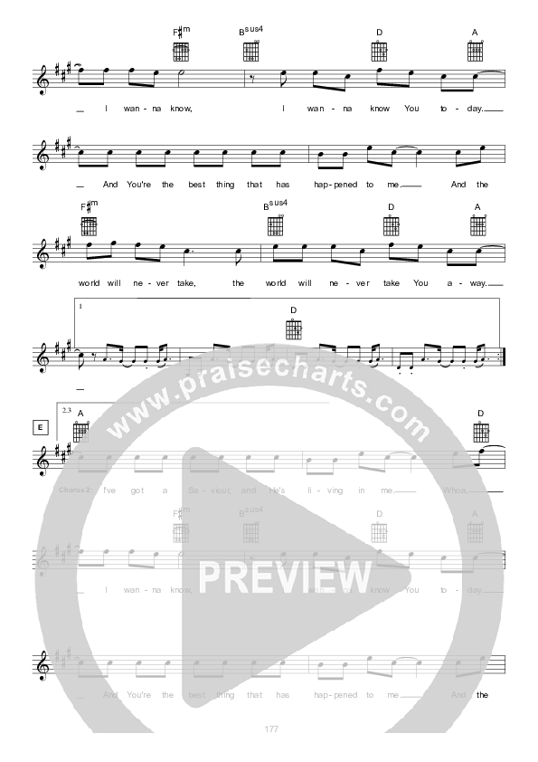 What The World Will Never Take Lead Sheet (Hillsong Worship)