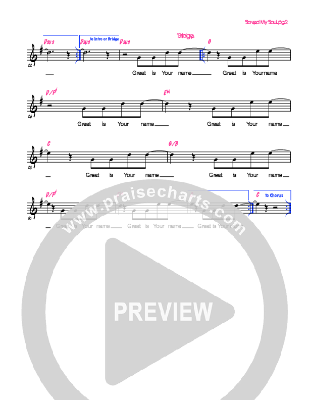 Saved My Soul Lead Sheet (Generation Unleashed)