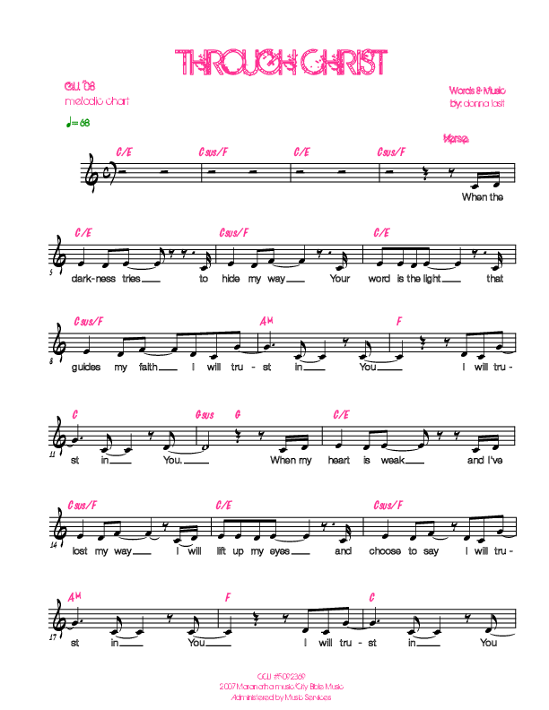 Through Christ Lead (SAT) (Generation Unleashed)