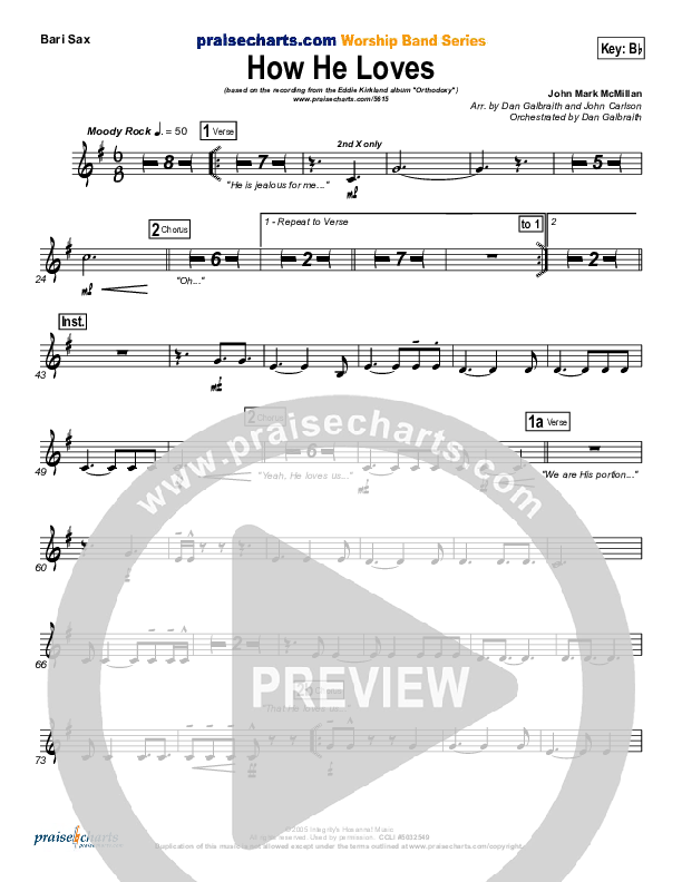 How He Loves Bari Sax (Eddie Kirkland)