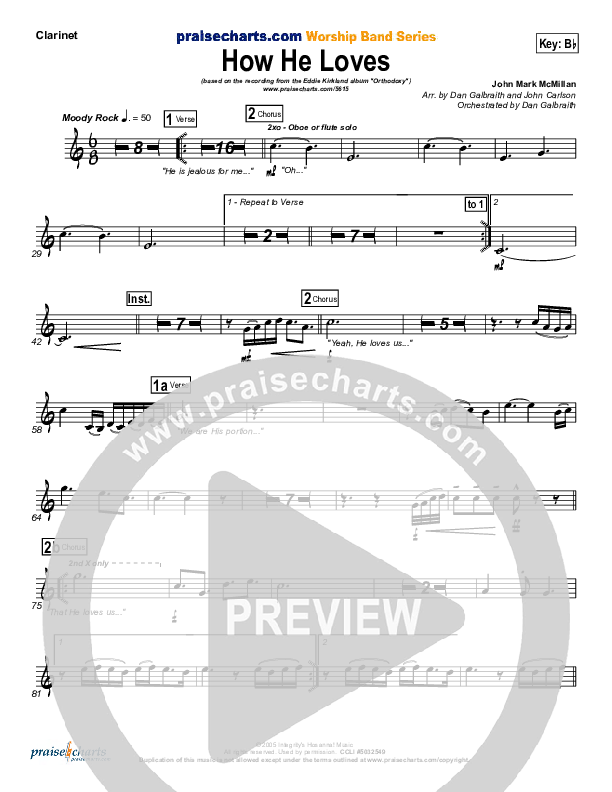 How He Loves Clarinet (Eddie Kirkland)