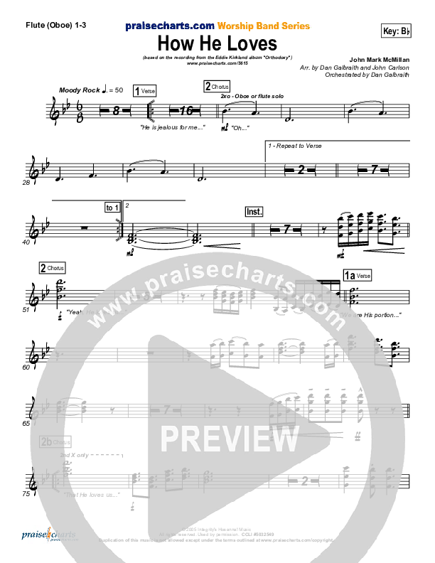 How He Loves Wind Pack (Eddie Kirkland)