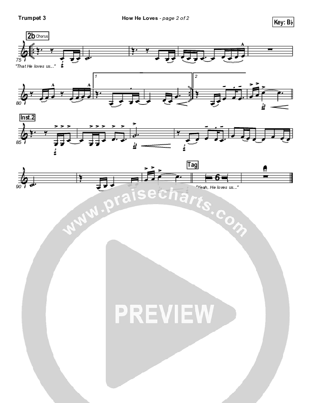 How He Loves Trumpet 3 (Eddie Kirkland)