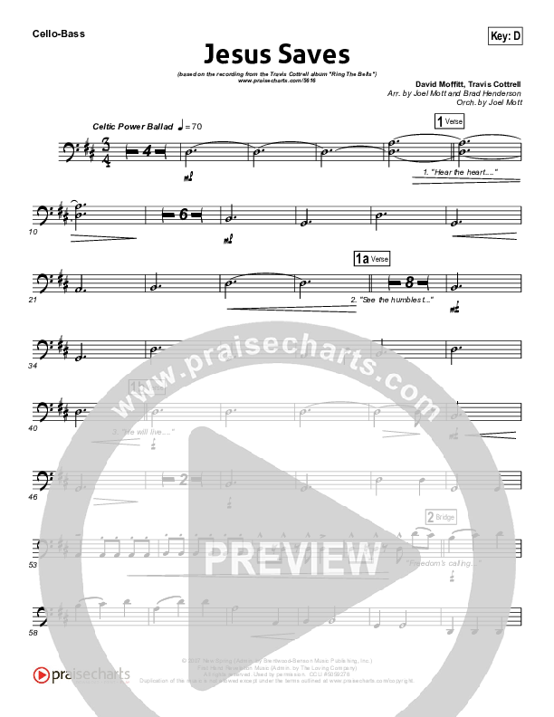 Jesus Saves Cello/Bass (Travis Cottrell)