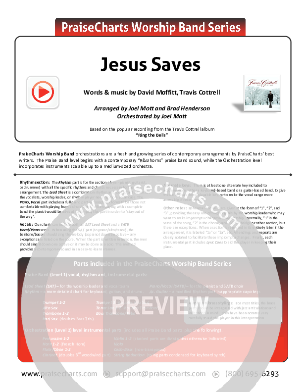 Jesus Saves Orchestration (Travis Cottrell)