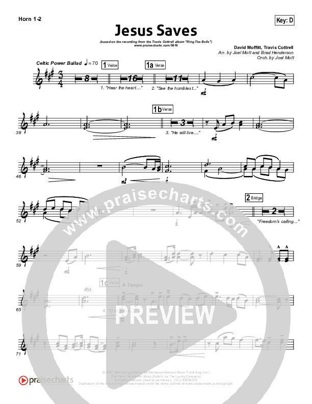 Jesus Saves French Horn 1/2 (Travis Cottrell)