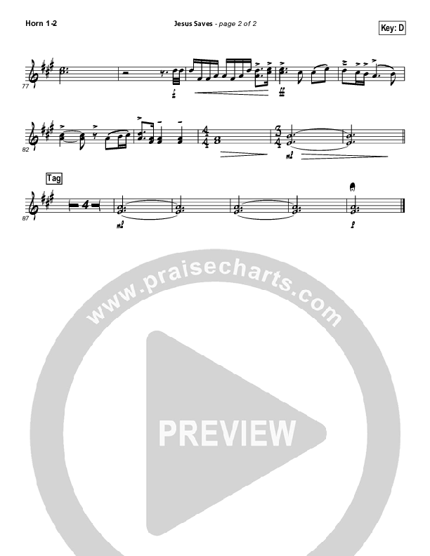 Jesus Saves French Horn 1/2 (Travis Cottrell)