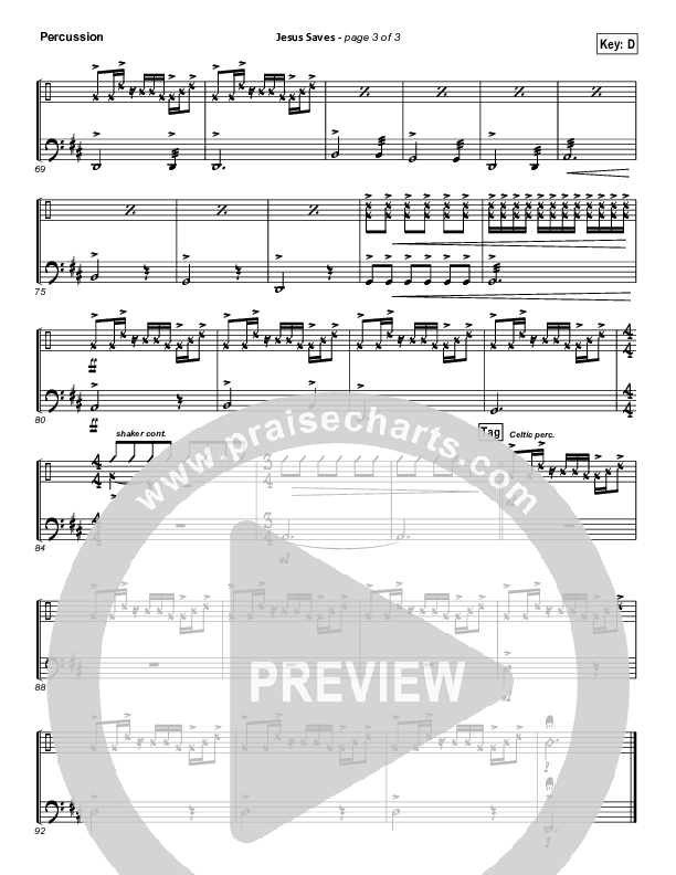 Jesus Saves Percussion (Travis Cottrell)