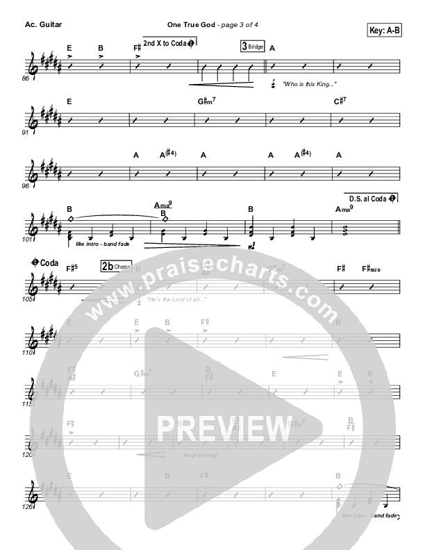 One True God Acoustic Guitar (Mark Harris)