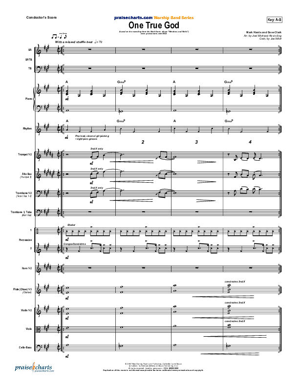 One True God Conductor's Score (Mark Harris)